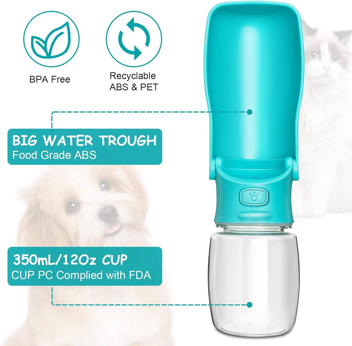 Foldable Dog Water Bottle - Image 4