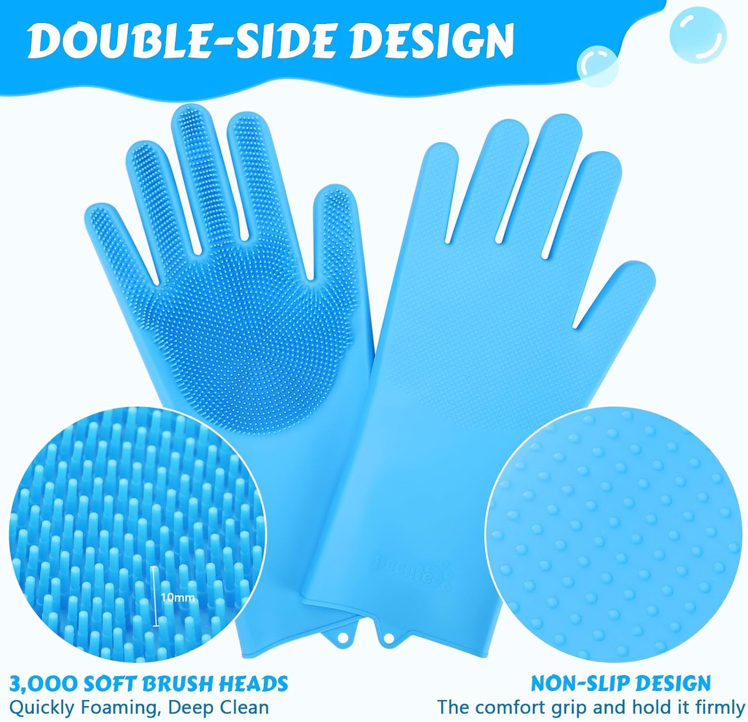 Dog washing Bathing Gloves - Image 3