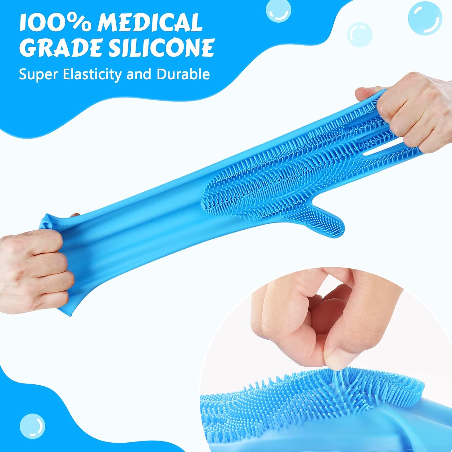 Dog washing Bathing Gloves - Image 4