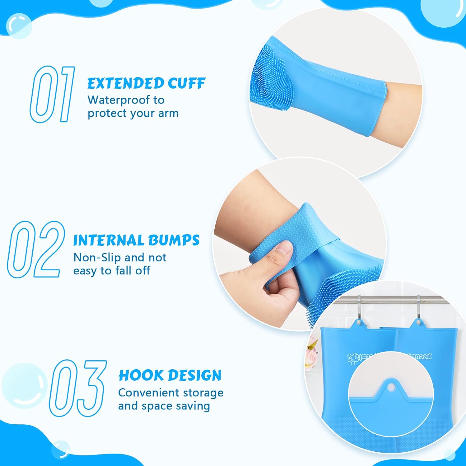 Dog washing Bathing Gloves - Image 6