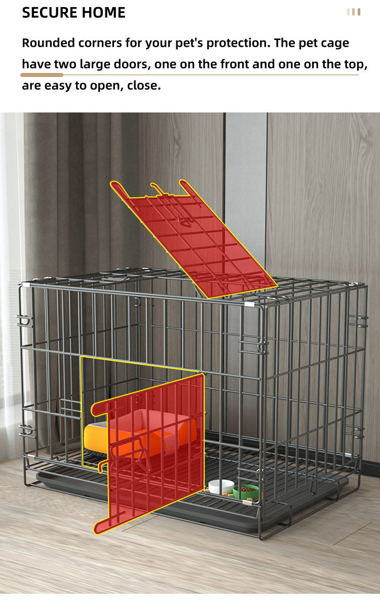 Collapsible Metal Dog Crate - Image 6