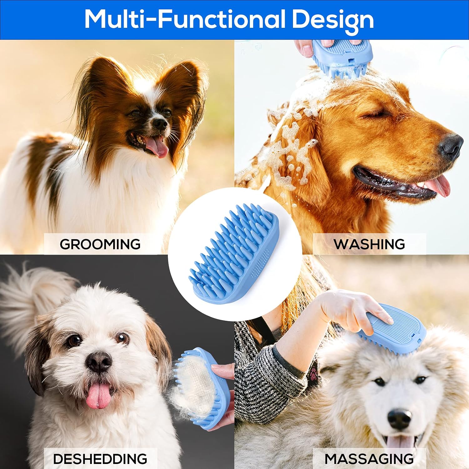 Pet Silicone Shampoo Brush - Image 6
